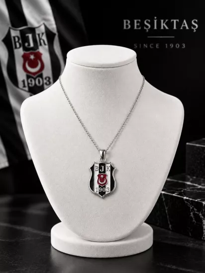 925 Ayar Gümüş Beşiktaş Kolye